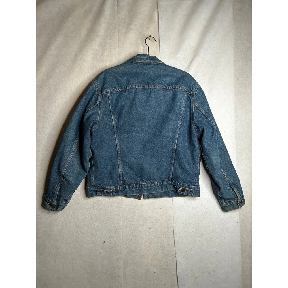 Vintage Levis‎ 70506-0316 Blanket Lined Denim Trucker Jacket Made in USA Mens 42 - Picture 6 of 13